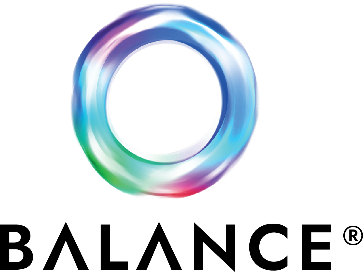 Balance Logo - a circle with the word balance written underneath it